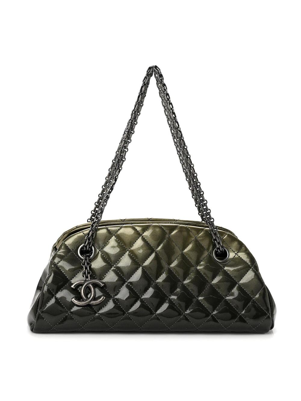 Chanel Patent Quilted Small Just #361692C16B